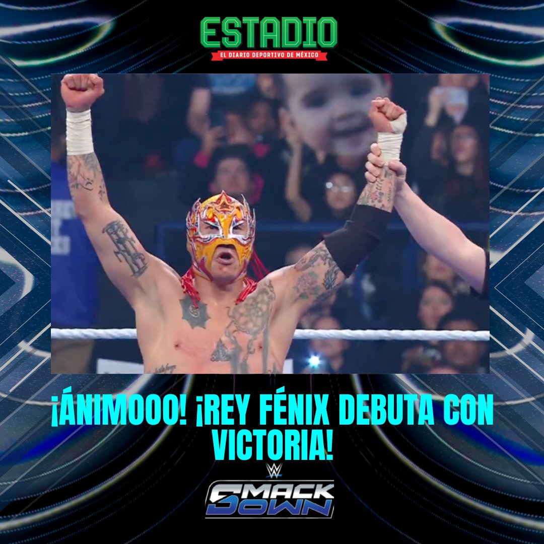 EstadioDxts's tweet photo. ¡QUÉ TREMENDA LUCHA! 🥹🔥
Rey Fénix (@ReyFenixMx) consiguió una gran victoria en su es en la WWE; el luchador mexicano estaba tan emocionado que estuvo al borde de las lágrimas. 🥹
"YO SOY WWE, ÁNIMO" 🤩
#WWE #WWEonNetflix #Smackdown #wwesmackdownlive #Luchalibre #ReyFenix
📸: @wwe @wweespanol
