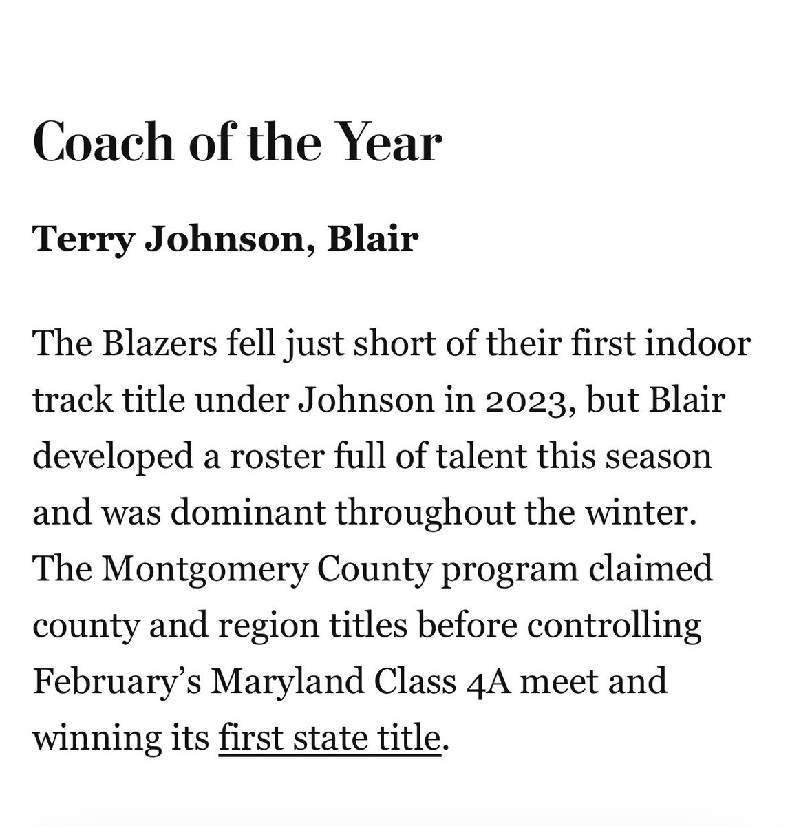 Congratulations to Quentin Braithwaite on winning first team all-met &amp; Coach TJ for winning all met coach of the year!