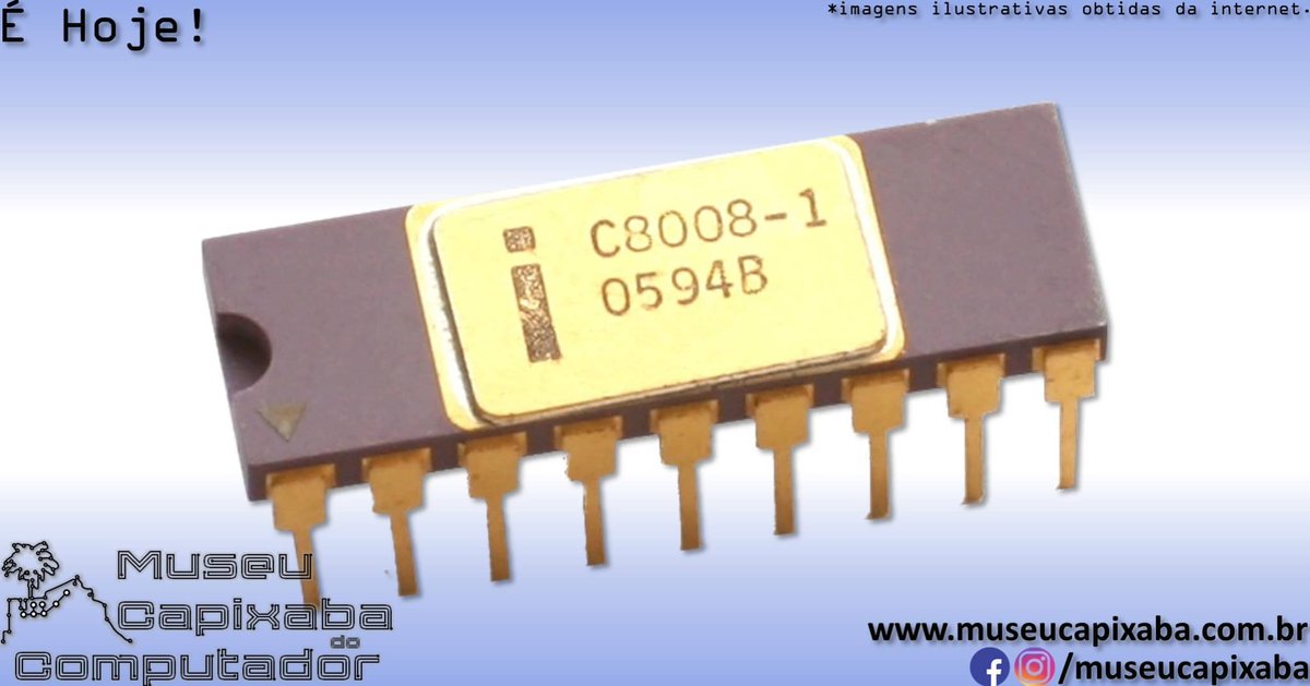 museucapixaba's tweet photo. É hoje! O microprocessador Intel 8008 de 1972.
+em https://t.co/4PPvbVpNbG
#MuseuCapixaba #mcc #éhoje #museu #tecnologia #retro #geek #Intel #i8008 #CTC #Datapoint2200 #i8080 #i8085 #Busicom141PF #FedericoFaggin #MCM70 #NCMC #R2EMicralN #SCELBI #Seiko #Z80 #Zilog https://t.co/6aSHVaDd7P