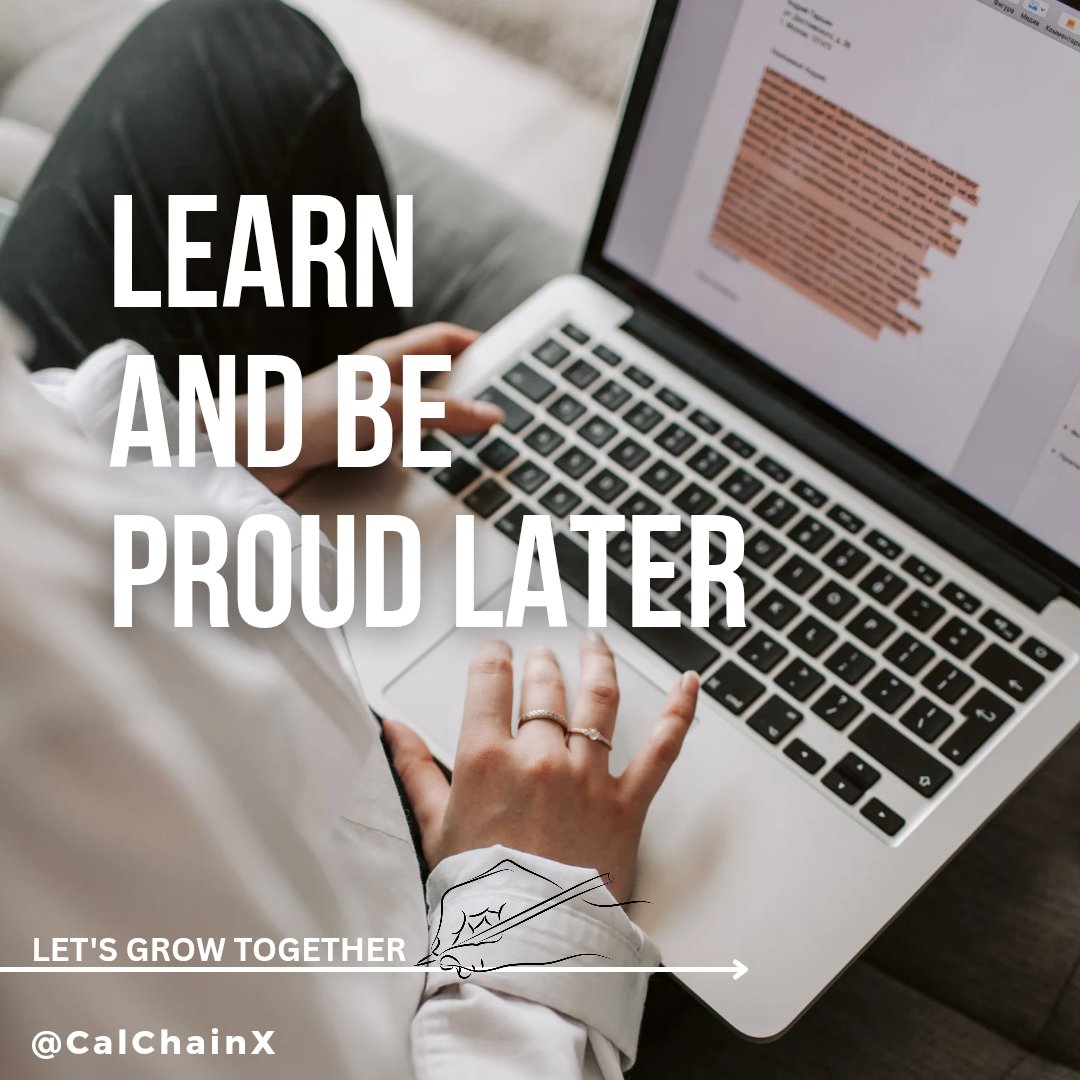 CalChainX's tweet photo. The Web3 Cheat Code
If you’re starting out, stop chasing profits and focus on understanding the tech. Professionals didn’t succeed by rushing—they learned first!
Master the fundamentals, and the opportunities will come
#Web3 #Crypto #BuildYourKnowledge #LongTermSuccess https://t.co/WhvuTGmOsG
