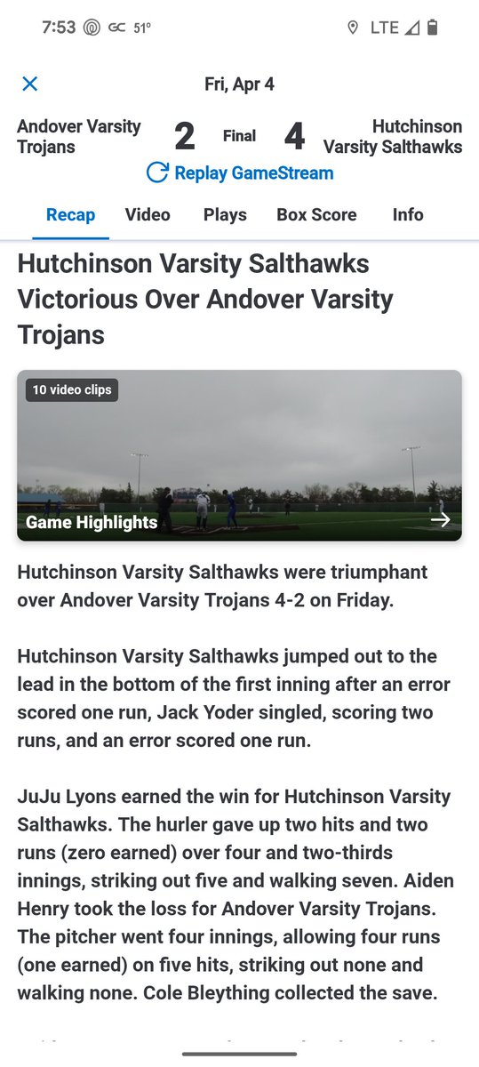 Salthawk Baseball tweet media