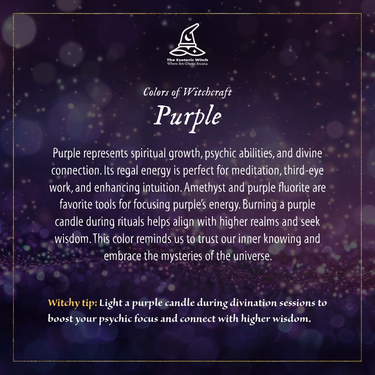 Colors of Witchcraft : Purple