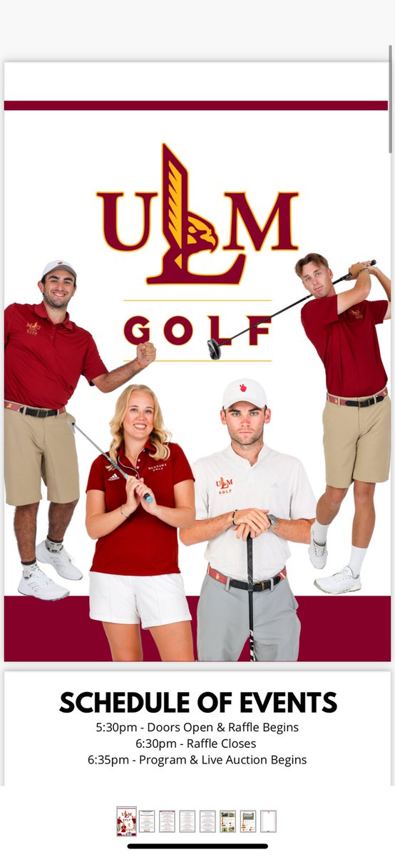 Great time tonight with <a href="/ULM_Golf/">ULM Golf</a> <a href="/ULMWarhawks/">ULM Warhawks</a>. Outstanding job by <a href="/NathanWeant/">Nathan Weant</a> <a href="/rachelpollock_/">Rachel Pollock</a> and all their student-athletes. Thank you to all the attendees for being difference makers!