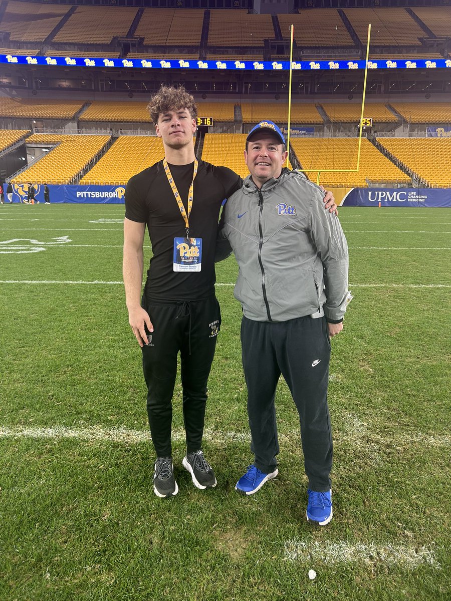 Cannon Benzio Qb C/O 2027 (@cannonbenzio) on Twitter photo I had an awesome time <a href="/Pitt_FB/">Pitt Football</a> today! Got to watch a high intensity scrimmage under the lights. It was great talking to <a href="/CoachDuzzPittFB/">Pat Narduzzi</a> and <a href="/Kb1Raw/">Coach Kade Bell</a>.
Can’t wait to get back on campus! <a href="/coachjbronowski/">Jacob Bronowski</a> <a href="/CoachWilsonO/">Oren Wilson Jr</a> <a href="/AdamCalt/">Adam Caltury</a> <a href="/SamKuk20/">Sam Kukura</a> <a href="/MikeWakins/">Mike Watkins</a> <a href="/iamCoachAbe/">Vernard Abrams ACEQB</a> <a href="/CoachGarrison/">Coach Dave Garrison</a> I had an awesome time <a href="/Pitt_FB/">Pitt Football</a> today! Got to watch a high intensity scrimmage under the lights. It was great talking to <a href="/CoachDuzzPittFB/">Pat Narduzzi</a> and <a href="/Kb1Raw/">Coach Kade Bell</a>.
Can’t wait to get back on campus! <a href="/coachjbronowski/">Jacob Bronowski</a> <a href="/CoachWilsonO/">Oren Wilson Jr</a> <a href="/AdamCalt/">Adam Caltury</a> <a href="/SamKuk20/">Sam Kukura</a> <a href="/MikeWakins/">Mike Watkins</a> <a href="/iamCoachAbe/">Vernard Abrams ACEQB</a> <a href="/CoachGarrison/">Coach Dave Garrison</a>