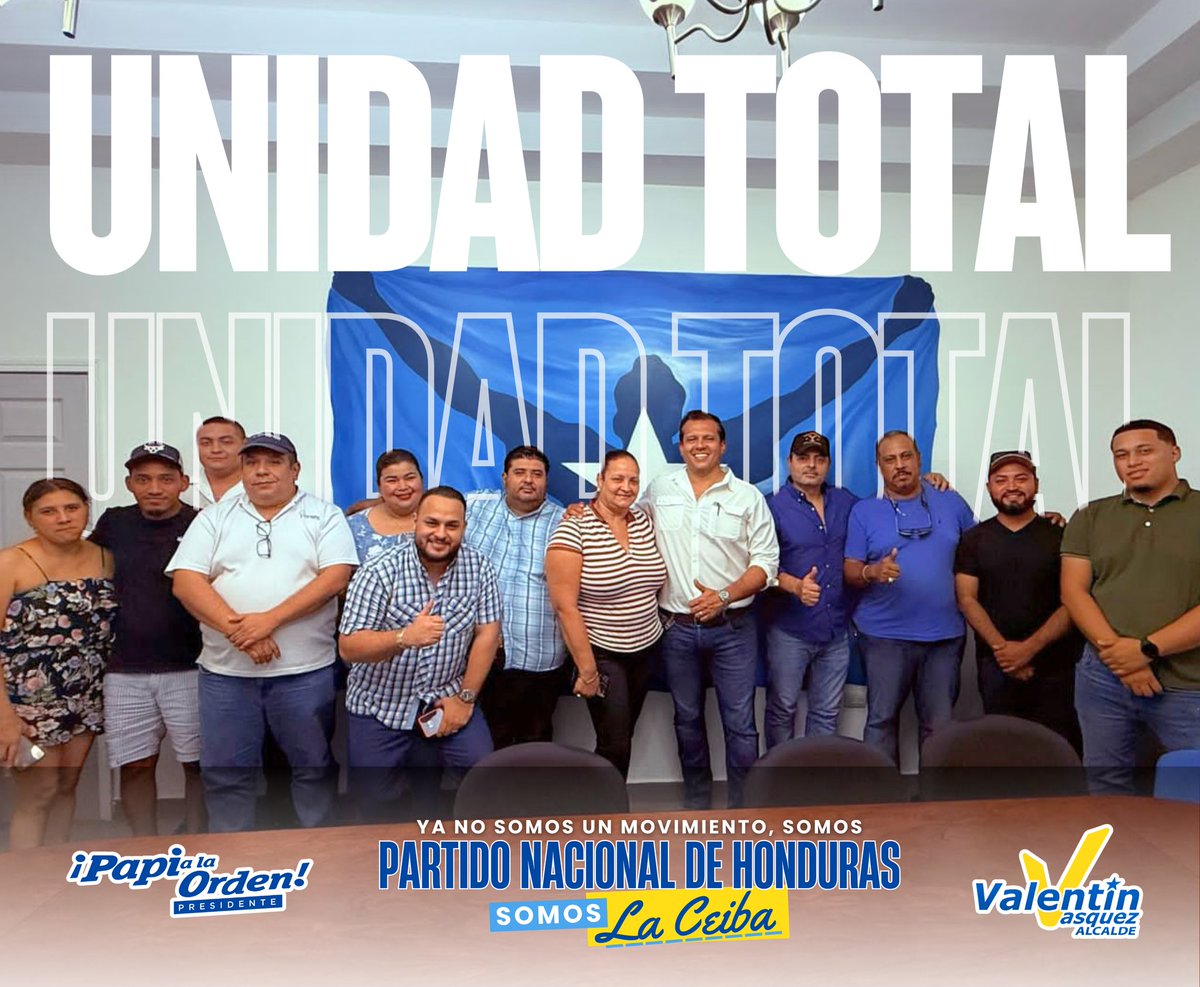 Seguimos construyendo la unidad que todos queremos. 💪🏽

#LaCeiba #Honduras #PartidoNacional
