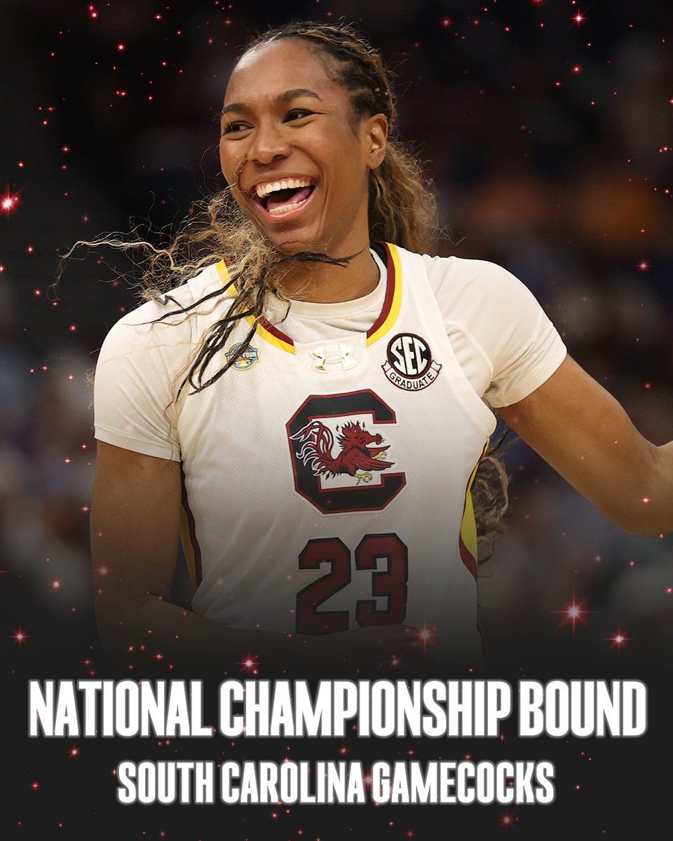SOUTH CAROLINA IS HEADED BACK TO THE NATTY 🤙 <a href="/GamecockWBB/">South Carolina Women's Basketball</a>