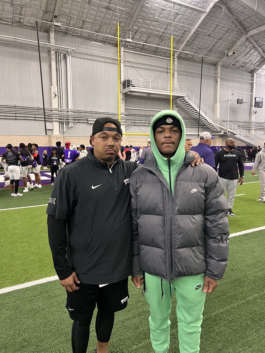 Amir Moorehead | Class Of 2027 (@mirthagoat0) on Twitter photo Wow! Big thanks to coach <a href="/CoachTreW/">Tre Watson</a> & <a href="/coachjuice_TTU/">Julius Brown</a> for welcoming me today at there spring practice!! <a href="/TCUFootball/">TCU Football</a>
<a href="/CHawk_4/">Chris Hawkins</a> <a href="/Tiller_Football/">Tustin Tiller Football</a> <a href="/CoachLopez74/">Tony Lopez</a>
#GoFrogs 👀 Wow! Big thanks to coach <a href="/CoachTreW/">Tre Watson</a> & <a href="/coachjuice_TTU/">Julius Brown</a> for welcoming me today at there spring practice!! <a href="/TCUFootball/">TCU Football</a>
<a href="/CHawk_4/">Chris Hawkins</a> <a href="/Tiller_Football/">Tustin Tiller Football</a> <a href="/CoachLopez74/">Tony Lopez</a>
#GoFrogs 👀