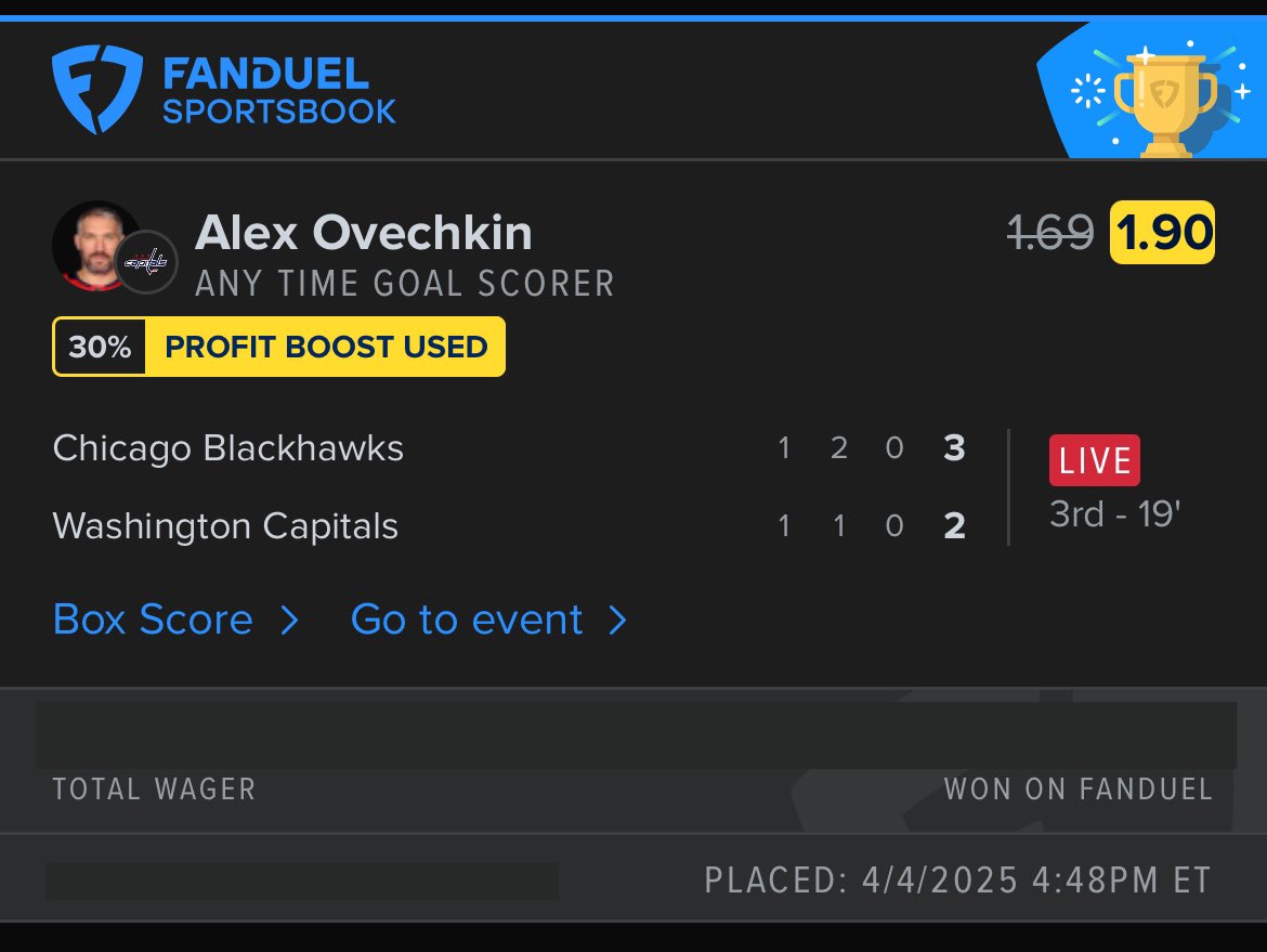 PropsAnalyst's tweet image. This man is on a mission‼️

Alex Ovechkin Anytime Goal Scorer ✅

#NHL #Capitals #NBA #NBABets #NBAProps #NBAPicks #MLB #MLBbets #MLBProps #MLBPicks #MLBwagers #NRFI #MarchMadness #NCAAM #CBB #CollegeBasketball #WTA #ATP #Tennis #TennisBets #TennisLocks #TennisProps #TennisPicks…