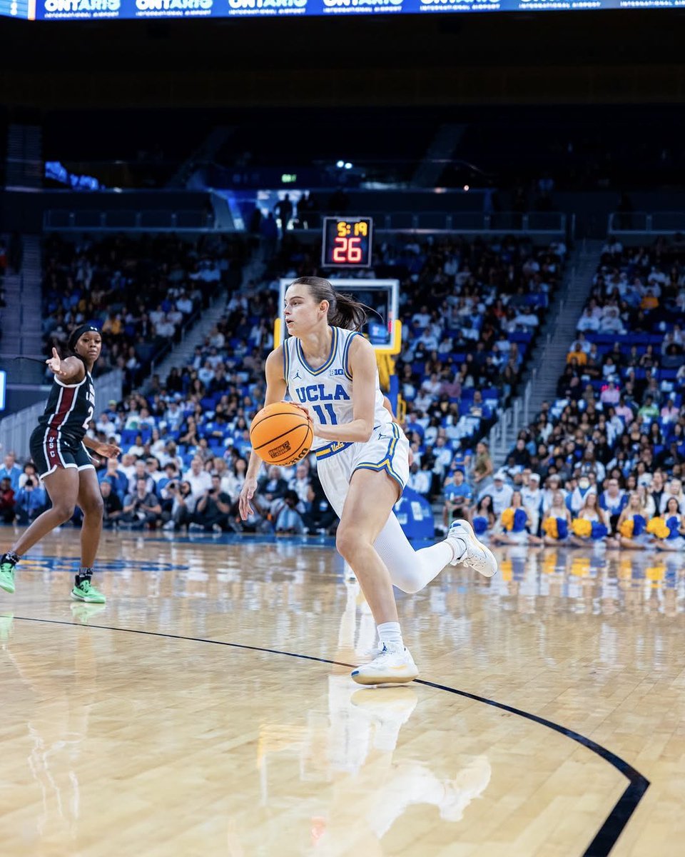 Gabriela Jaquez is doing it all 🤩

The <a href="/UCLAWBB/">UCLA Women's Basketball</a> guard isn’t just a star on the court— she’s also bringing her A-game to <a href="/UCLASoftball/">UCLA Softball</a> 💪