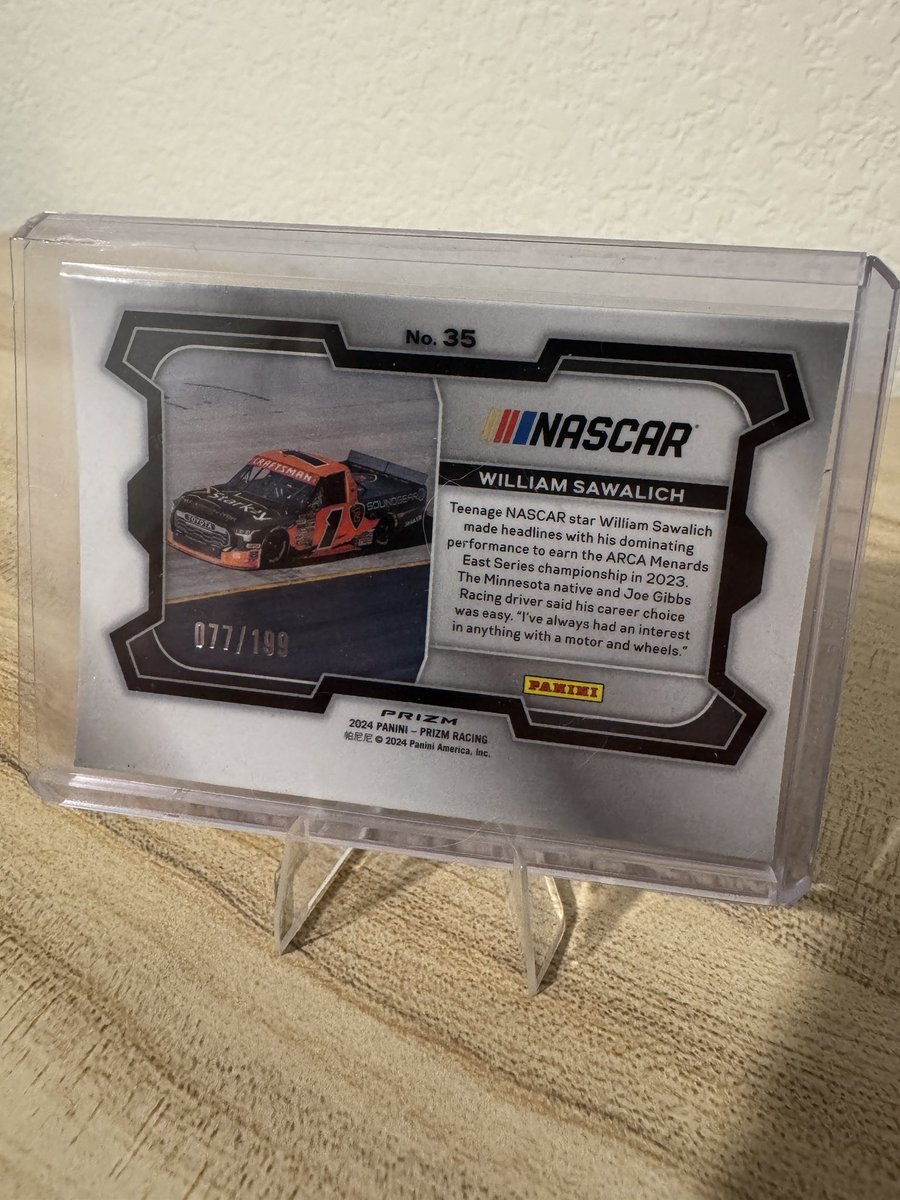 ScickCards's tweet photo. I also pulled this William Sawalich Red Pulsar Rookie card /199 https://t.co/Ioduu59LEm