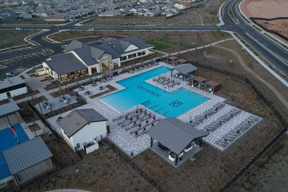 calpool's tweet photo. Our Commercial team just turned over this stunning project to the Radiance at Superstition Vistas community in Apache Junction, AZ.โจ
This massive community pool features a beach entry, 4 swimming lanes & endless room for relaxing & socializing. ๐๏ธ
#calpools #arizonapoolbuilder https://t.co/Mwotk1zLhR
