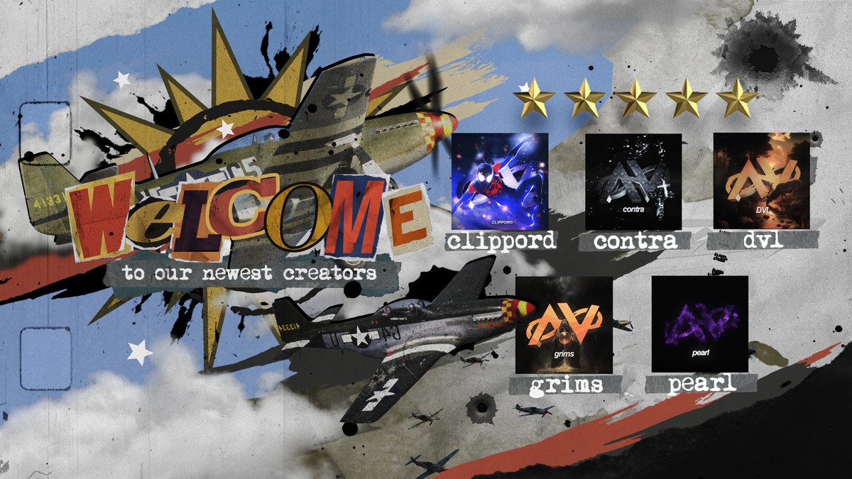 Join us in welcoming our newest Creators to Aviate! ✈️

✈️: <a href="/CLIPP0RD/">Clippord</a> 
✈️: <a href="/lmaoContra/">Contraband ❌</a> 
✈️: <a href="/itsDVL/">DVL</a> 
✈️: <a href="/photogrims/">grims</a> 
✈️: @xpearlo 

AVIATE FOREVER.