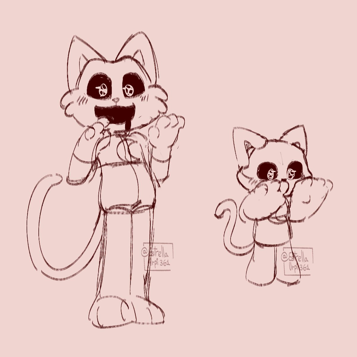 Estaba dibujando a un Catnap del siguiente dibujo sobre Doey, pero me di cuenta de que era muy grande, así que lo hice más chiquito jsjs. 

(consideren un avance del siguiente dibujito de Doey :D)
#PoppyPlaytime #catnap #SmilingCritters