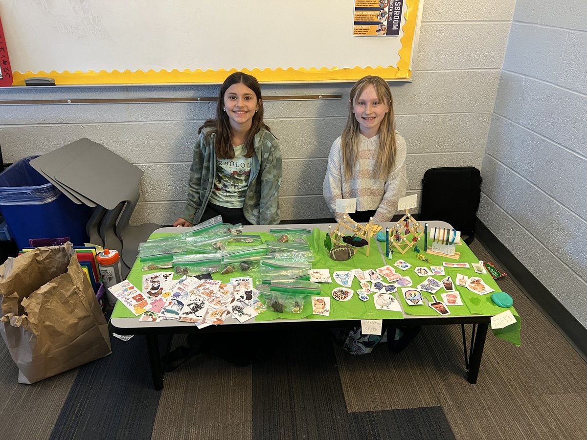 The first ever 4th grade Market Day was a huge success!! Each business owner did a fantastic job creating, marketing and selling their products to very excited customers. #wcsflight