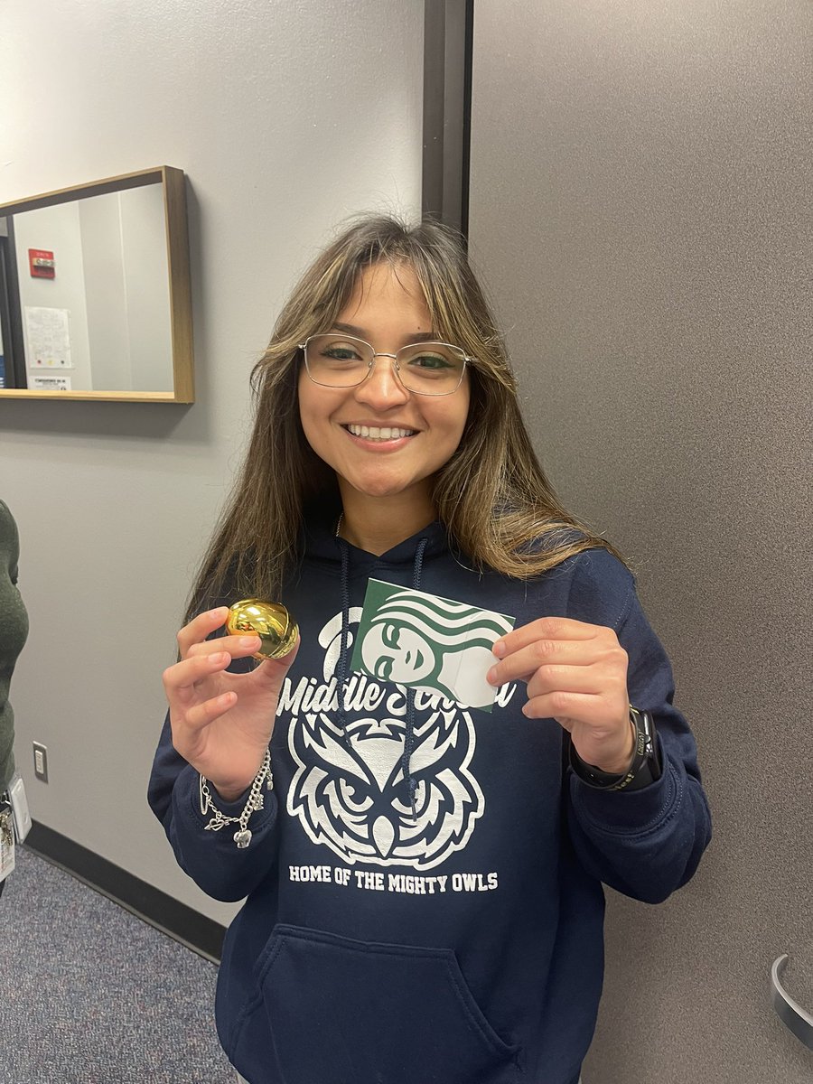 poullard_colina's tweet photo. We have had an AMAZING day here @OlleMightyOwls! Our staff hunted for eggs and BOTH golden eggs were found! We also celebrated honor roll and perfect attendance and raffled a brand new bike! We are proud of you all! https://t.co/Gu01Z4Z0kZ