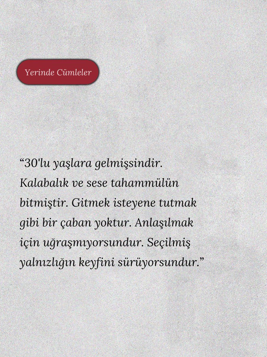Bu yazı beni anlatmış.