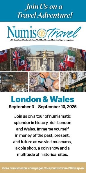 KPNumismatics's tweet image. ✈️ Calling all collectors!

Join us in the UK this September for a numismatic adventure—Royal Mint, Roman sites &amp;amp; more! #NumisTravel #CoinCollectors #thehobby #UKAdventure #RoyalMint

🔗 Get all the details: store.numismaster.com/pages/tour/num…