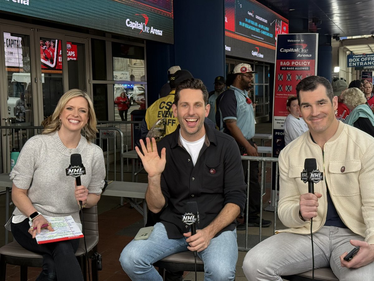 #NHLNow is LIVE from Capital One Arena, getting you ready for tonight’s game between the Blackhawks and Capitals! #Gr8Chase