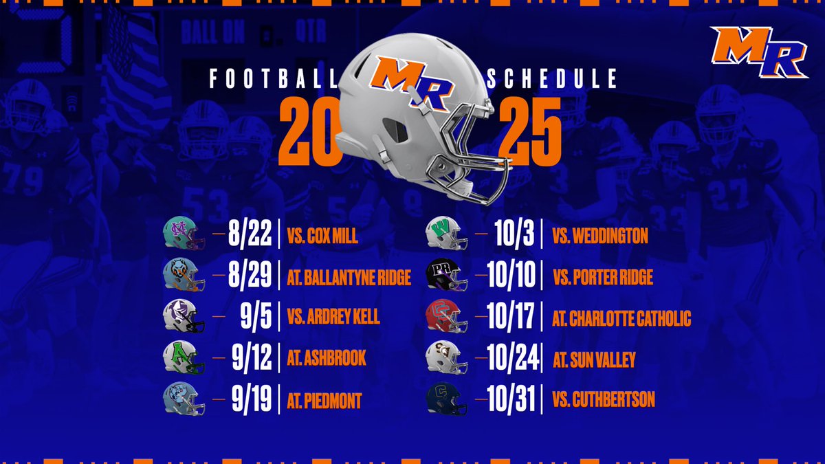 Our 2025 Season Schedule.