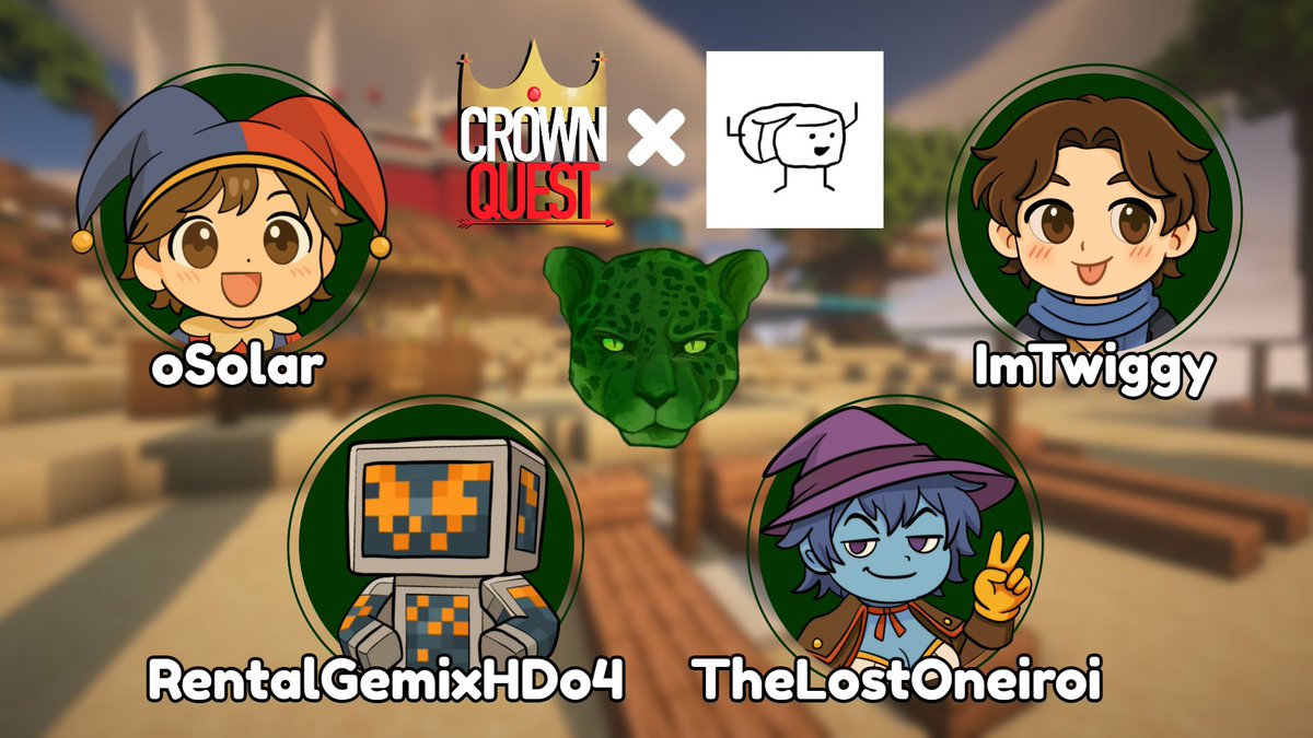 This team is as ferocious as their mascot!

Announcing the Jade Jaguars for Crown Quest x 10K-Nukei! Watch them on April 5th at 3:30 PM EST!!!
<a href="/SolarHoopYT/">oSolar :)</a> @rentalstillisntontwitter <a href="/thelostoneiroi/">TheLostOneiroi</a> <a href="/imtwiggyy/">ImTwiggy🫐</a>