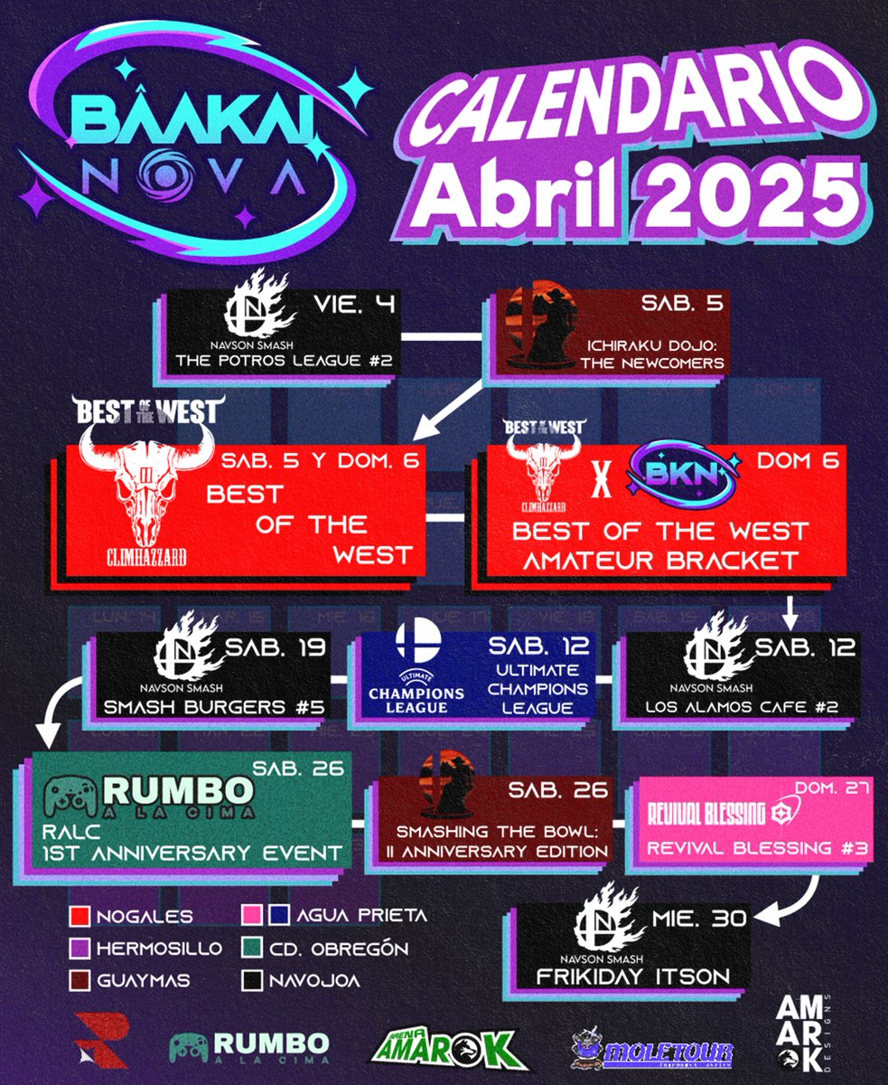 「 ✦  𝗧𝗢𝗥𝗡𝗘𝗢𝗦 ⌇ 𝗔𝗕𝗥𝗜𝗟 𝟮𝟬𝟮𝟱 ✦ 」

☆ ¡Prepárense para este mes súper competitivo!💪🏻
Hay mucho de donde elegir. De nuevo gracias a las organizaciones que nos brindan la información para la elaboración de este calendario
☆ Mas información en los comentarios 🔥