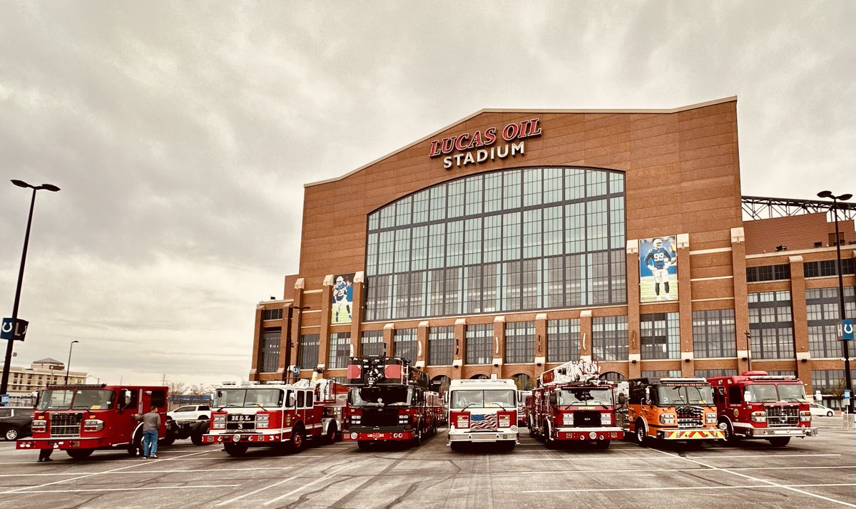 EONE_FireTrucks's tweet photo. We are just days away from #FDIC2025 and we are already in Indianapolis getting all these REV Fire Group trucks prepped and ready to move in this weekend! Will we see you at #FDIC ? Look for the REV Fire Group at Booth 4136! #REVFireGroup #firetruck #firefighter https://t.co/DBLVaHxf7g