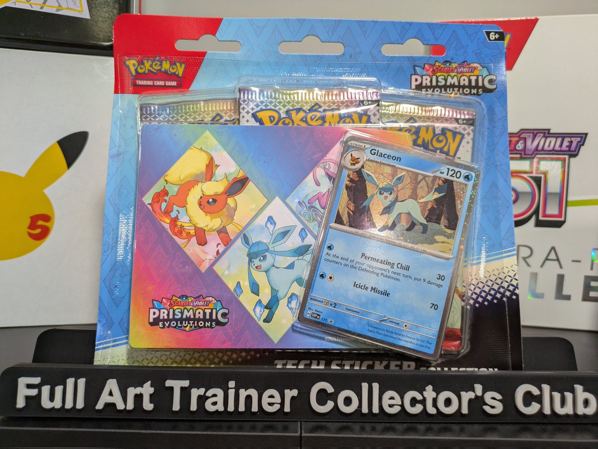 SteeloAndKri (@steeloandkri) on Twitter photo 🎇 Prismatic Evolutions Glaceon Tech Sticker Giveaway 🎇
To enter:
➡️ Follow <a href="/SakurasCardShop/">🌸Sakuras Card Shop🌸</a> and <a href="/SteeloAndKri/">SteeloAndKri</a>
➡️ Repost and Like this tweet
Optional: Comment "We love you Sakura 🌸" in the replies below!
1 Winner will be selected on 4/10. US Only. Good luck!
#PokemonTCG 🎇 Prismatic Evolutions Glaceon Tech Sticker Giveaway 🎇
To enter:
➡️ Follow <a href="/SakurasCardShop/">🌸Sakuras Card Shop🌸</a> and <a href="/SteeloAndKri/">SteeloAndKri</a>
➡️ Repost and Like this tweet
Optional: Comment "We love you Sakura 🌸" in the replies below!
1 Winner will be selected on 4/10. US Only. Good luck!
#PokemonTCG