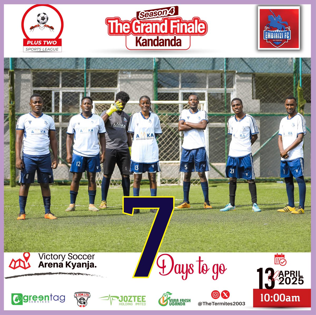 Be it for golden glove, MVP and the rest of the accolades we are in the race come 13/04/25 coz we have worked together to win together. <a href="/TheTermites2003/">Plus Two Sports League</a> Season 4 Grand Finale wetuli nyo🔥. #OrwongotoSeason4 #HiFiveToTheFuture🖐️