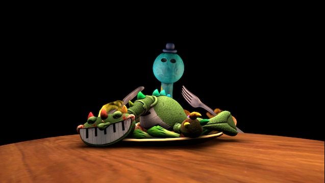 Doey eating Pianosaurus be like