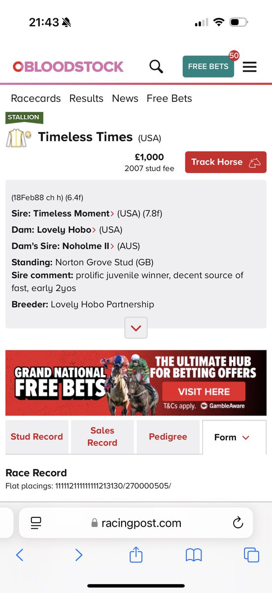 istabraq_king's tweet image. Reminiscing about old horses in the pub. Timeless Times must be the best campaigned 2yo ever. 16 wins, 2 seconds and 2 thirds from 20 runs as a 2yo ๐คช Bill OโGorman and Alan Munro.