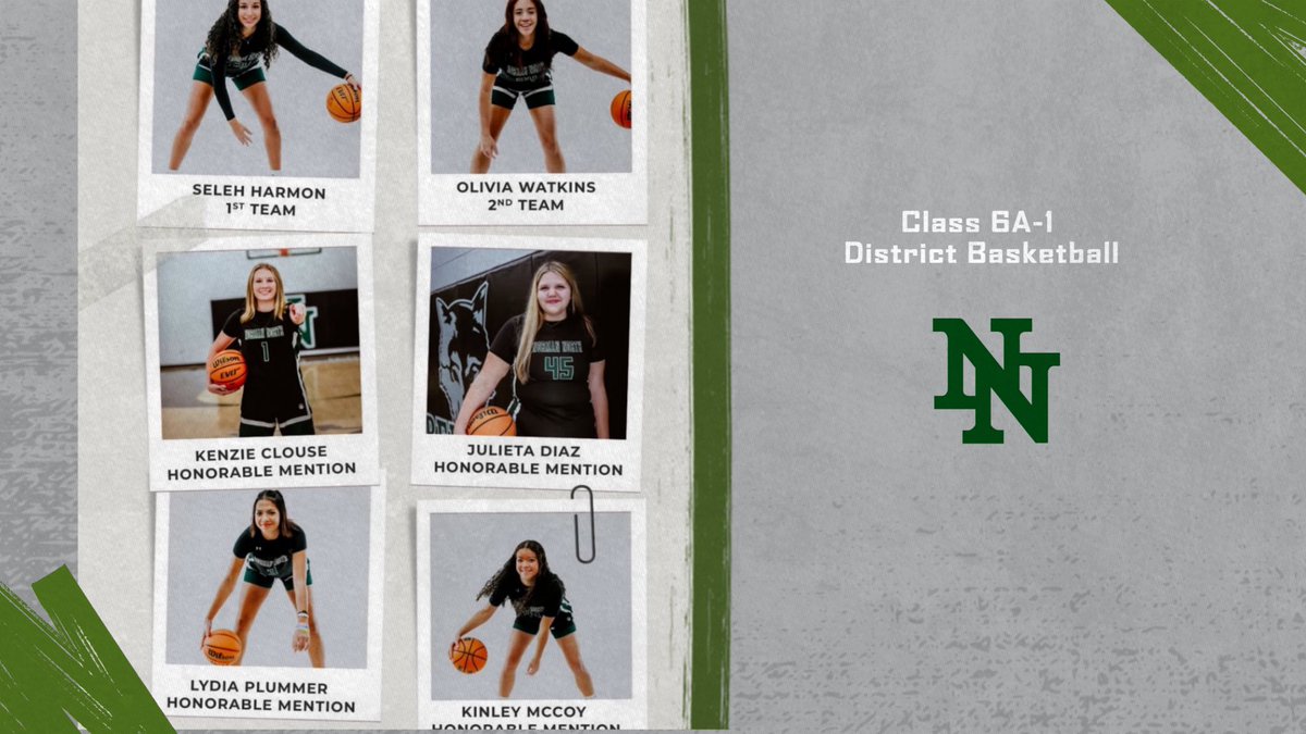 Congratulations to the NNHS girls basketball players that received All-District recognition.