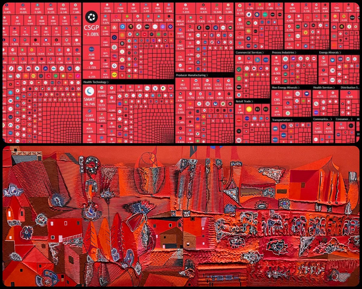 artbutnow's tweet image. Jardin rouge, by Alfred Pellan, 1958, 📸 via @lynk0x
