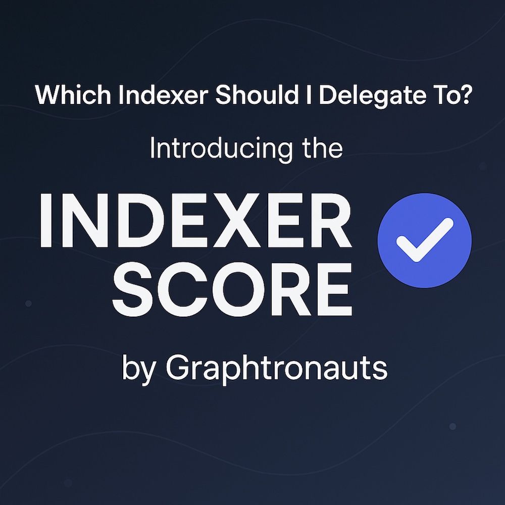 graphtronauts_c's tweet image. 🟢🟡🔴 
The Indexer Score Dashboard has a new and permanent home! 🏡

👉 indexerscore.com

We’ve moved to a faster, cleaner, and more dedicated space — same powerful insights, better experience.

Whether you’re an indexer, delegator, or just exploring The Graph ecosystem,…