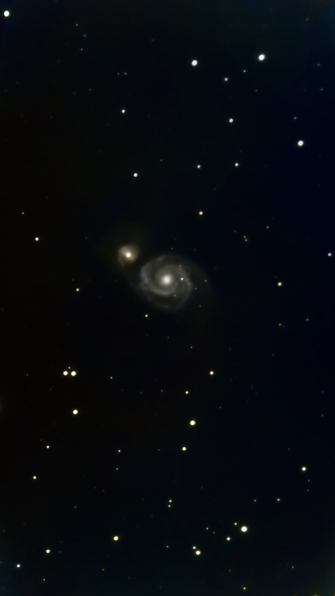 The whirlpool galaxy from my back garden