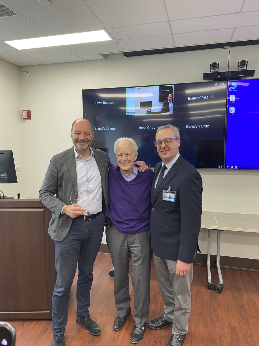 Mount Sinai Hospital GI Fellowship Program (@msh_gi_fellows) on Twitter photo Such a treat to have Professor Edouard Louis, the David B Sachar visiting professor in IBD, teach us about IBD treatment withdrawal! Incredible to have he and Dr. Sachar here in person to add decades of IBD knowledge!
<a href="/MountSinaiGI/">Mount Sinai Division of Gastroenterology</a> <a href="/MSHS_IBDCenter/">Mount Sinai IBD Center</a> <a href="/DOMSinaiNYC/">Mount Sinai Department of Medicine</a> Such a treat to have Professor Edouard Louis, the David B Sachar visiting professor in IBD, teach us about IBD treatment withdrawal! Incredible to have he and Dr. Sachar here in person to add decades of IBD knowledge!
<a href="/MountSinaiGI/">Mount Sinai Division of Gastroenterology</a> <a href="/MSHS_IBDCenter/">Mount Sinai IBD Center</a> <a href="/DOMSinaiNYC/">Mount Sinai Department of Medicine</a>