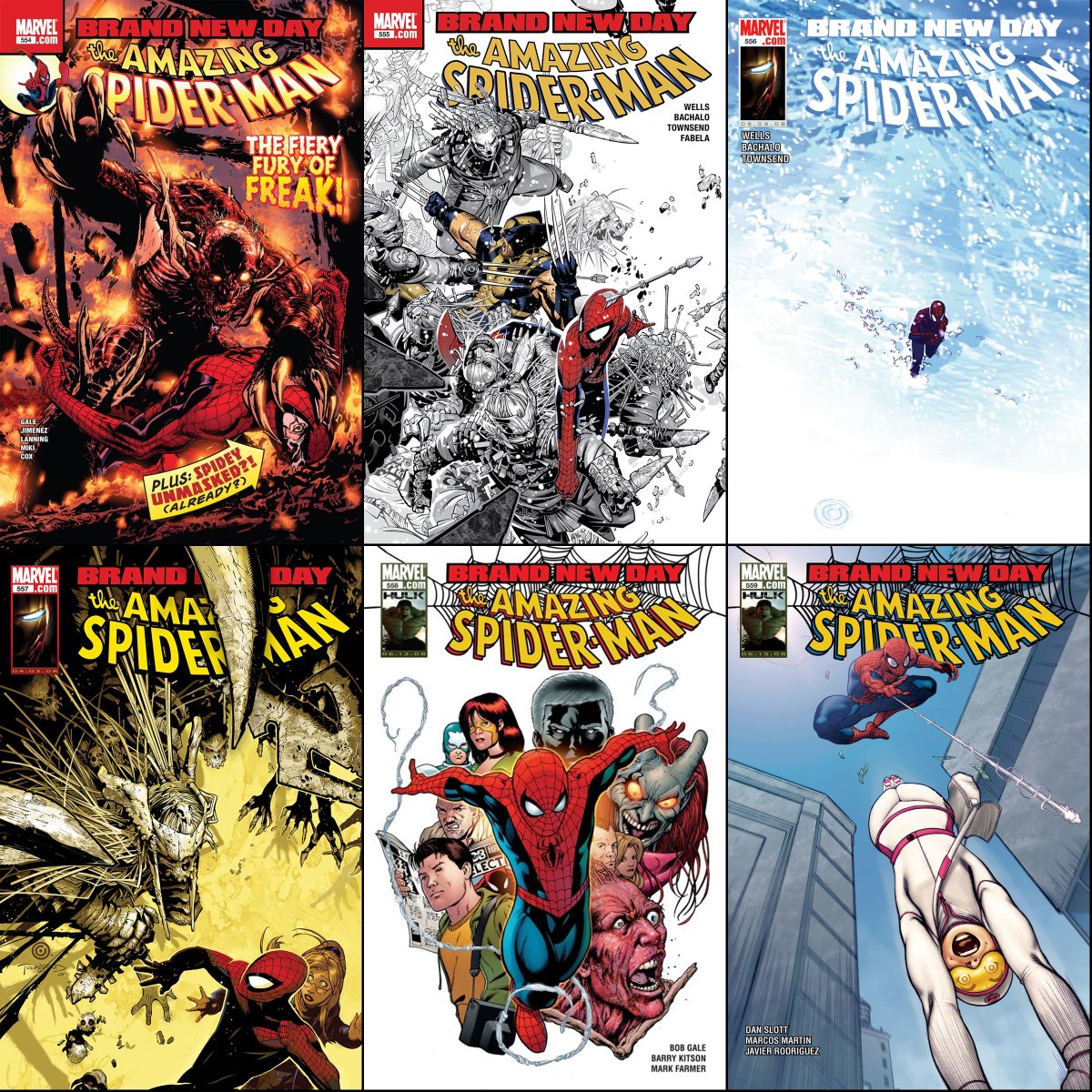 Amazing Spider-Man #554-559 from March-May 2008.