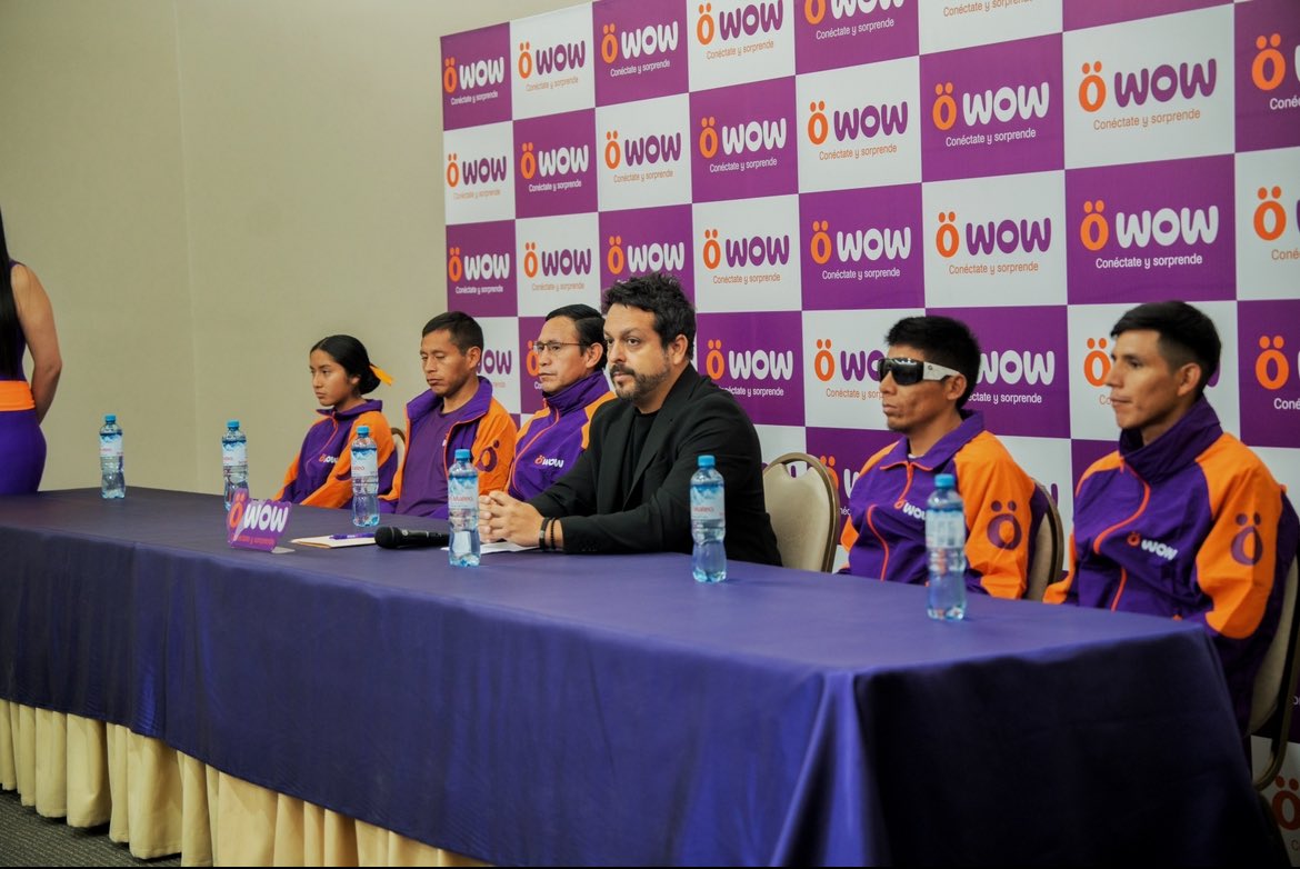 carpelag's tweet photo. Lanzamos el Team Wow en Huancayo 💜 En WOW Perú juntamos a 16 atletas locales para conformar este equipo diverso e inclusivo con los que trabajaremos en conjunto para llenar de más orgullo a todo el Perú 🇵🇪 #TeamWow #Wow https://t.co/woVQ8HBj4z