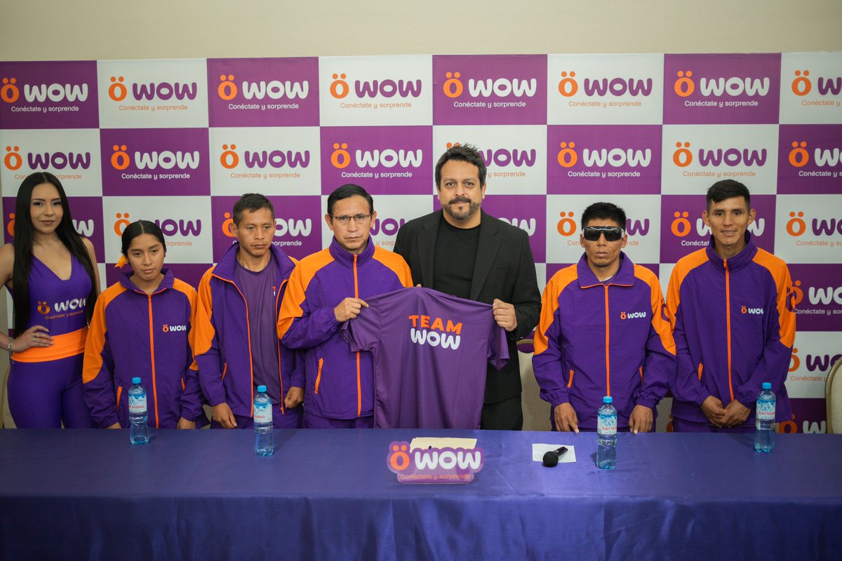 carpelag's tweet photo. Lanzamos el Team Wow en Huancayo 💜 En WOW Perú juntamos a 16 atletas locales para conformar este equipo diverso e inclusivo con los que trabajaremos en conjunto para llenar de más orgullo a todo el Perú 🇵🇪 #TeamWow #Wow https://t.co/woVQ8HBj4z