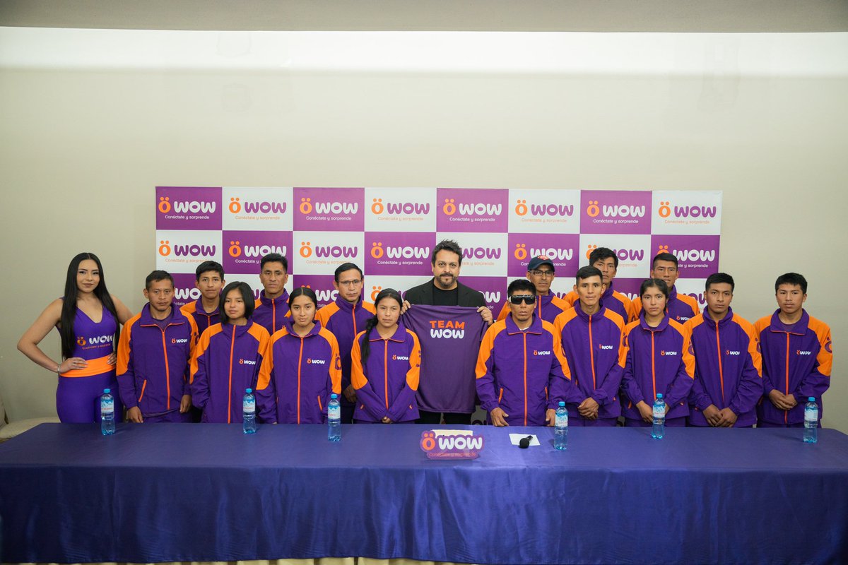 carpelag's tweet photo. Lanzamos el Team Wow en Huancayo 💜 En WOW Perú juntamos a 16 atletas locales para conformar este equipo diverso e inclusivo con los que trabajaremos en conjunto para llenar de más orgullo a todo el Perú 🇵🇪 #TeamWow #Wow https://t.co/woVQ8HBj4z