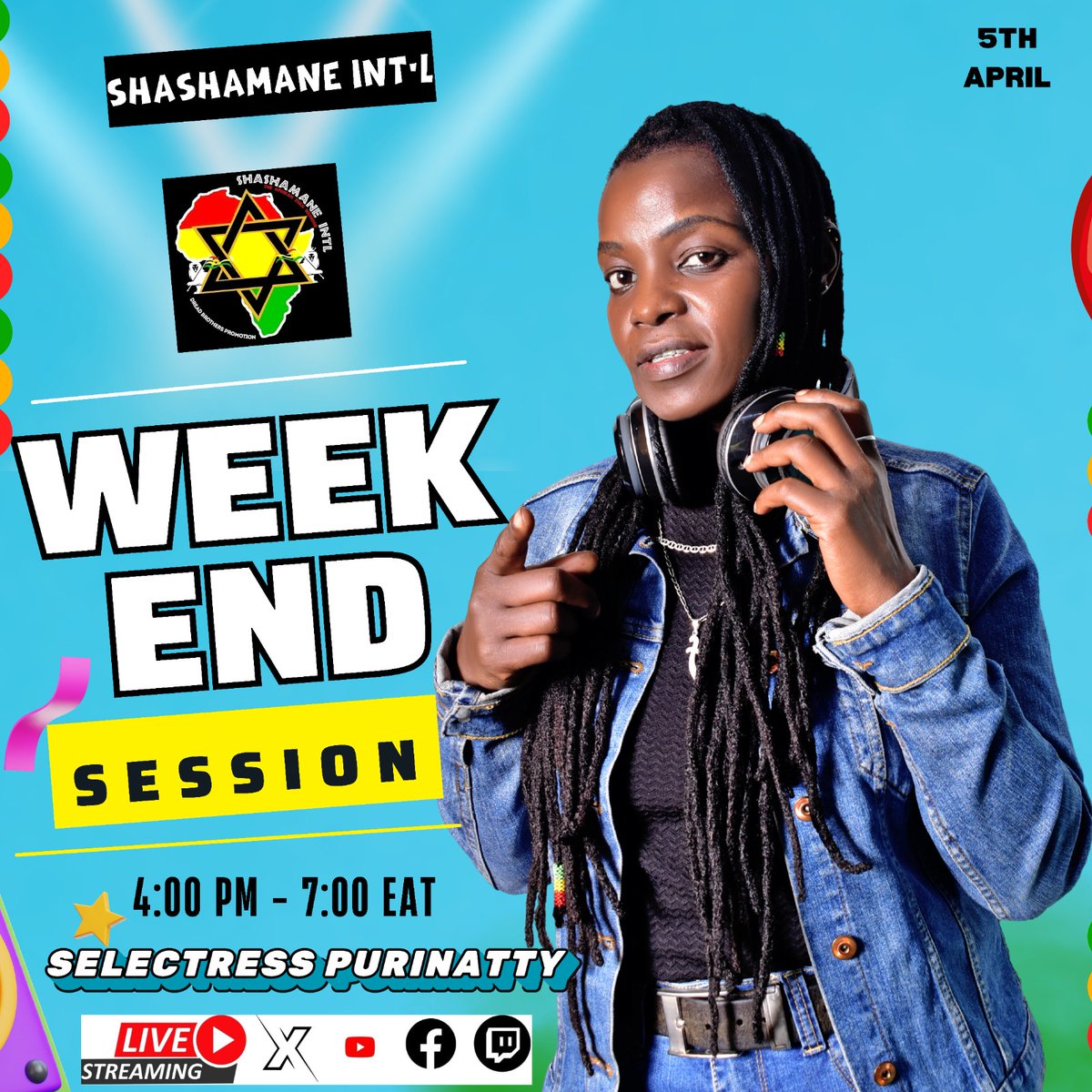 Catch me Live East African Time 4:00 - 7:00 PM Today ❤💛💚
#selectresspurinatty