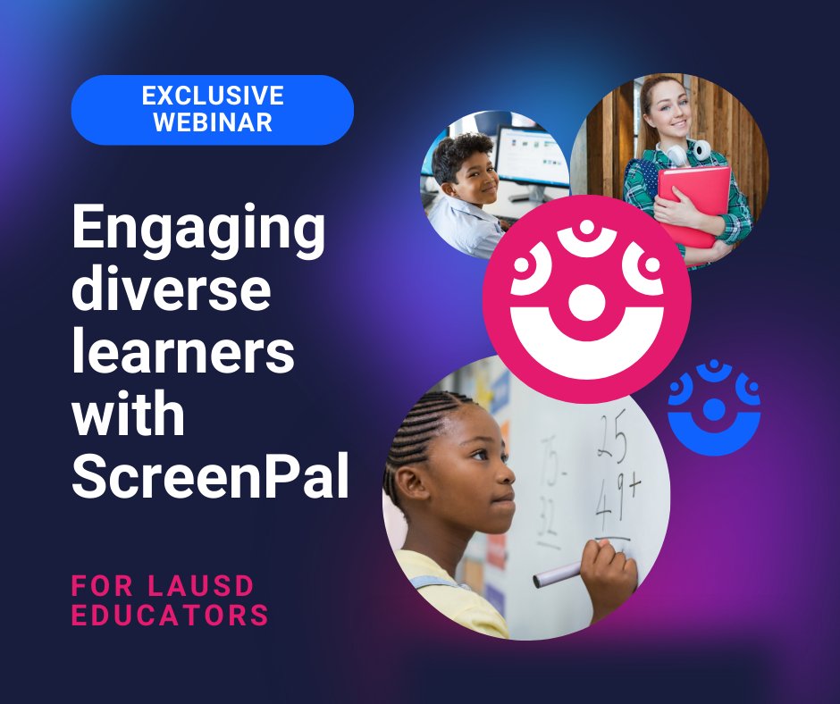 ScreenPal (Formerly Screencast-O-Matic) (@screenpalapp) on Twitter photo How are you amplifying student voice in LAUSD?
Join our April 8 webinar to explore how <a href="/screenpalapp/">ScreenPal (Formerly Screencast-O-Matic)</a> space for:
🎤 Student video responses
🎯 Quizzes to assess learning
💬 Feedback & Schoology integration
🔗 Register: zurl.co/Nbo6M
#LAUSD #StudentVoice How are you amplifying student voice in LAUSD?
Join our April 8 webinar to explore how <a href="/screenpalapp/">ScreenPal (Formerly Screencast-O-Matic)</a> space for:
🎤 Student video responses
🎯 Quizzes to assess learning
💬 Feedback & Schoology integration
🔗 Register: zurl.co/Nbo6M
#LAUSD #StudentVoice