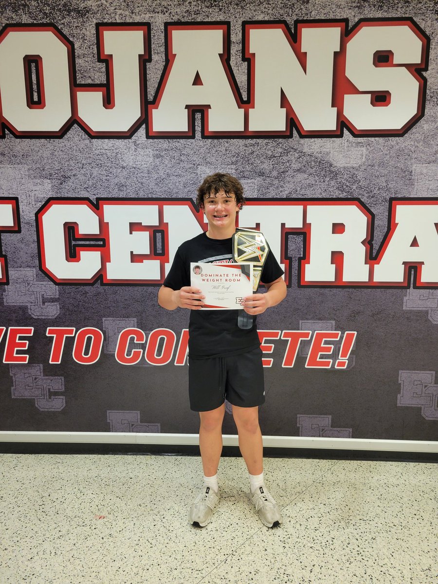 Mr_Meiners's tweet photo. '28 @willgraf28 is our @EastCentralFB Weight Room Award winner this week. Will had a fantastic freshman season and is looking to earn varsity minutes this year at LB. He works his tail off every single day! #StLeonIsSpecial https://t.co/wSR3bkp974