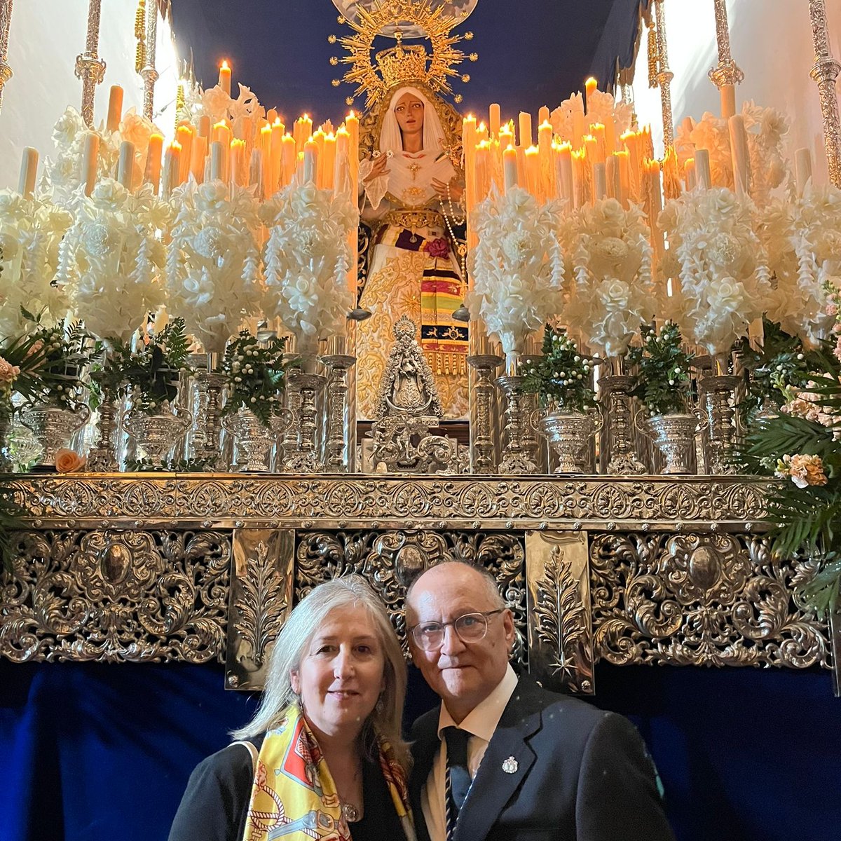 j_ccoo286's tweet photo. Esta es la Virgen de la Estrella de Alcalá la Real, la que fui Hermano Mayor hasta Diciembre del pasado año. https://t.co/G7Rwg3ArwM