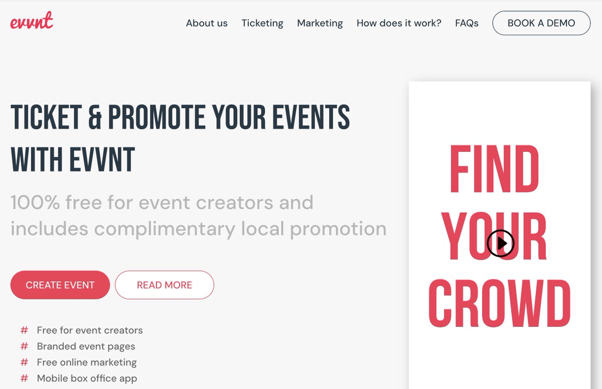 Ticket and Promote your event with Evvnt - tickets.evvnt.com and here is why :: evvnt.com/creators/