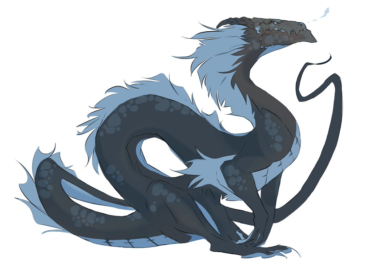 dimenran's tweet image. Dragon sketch