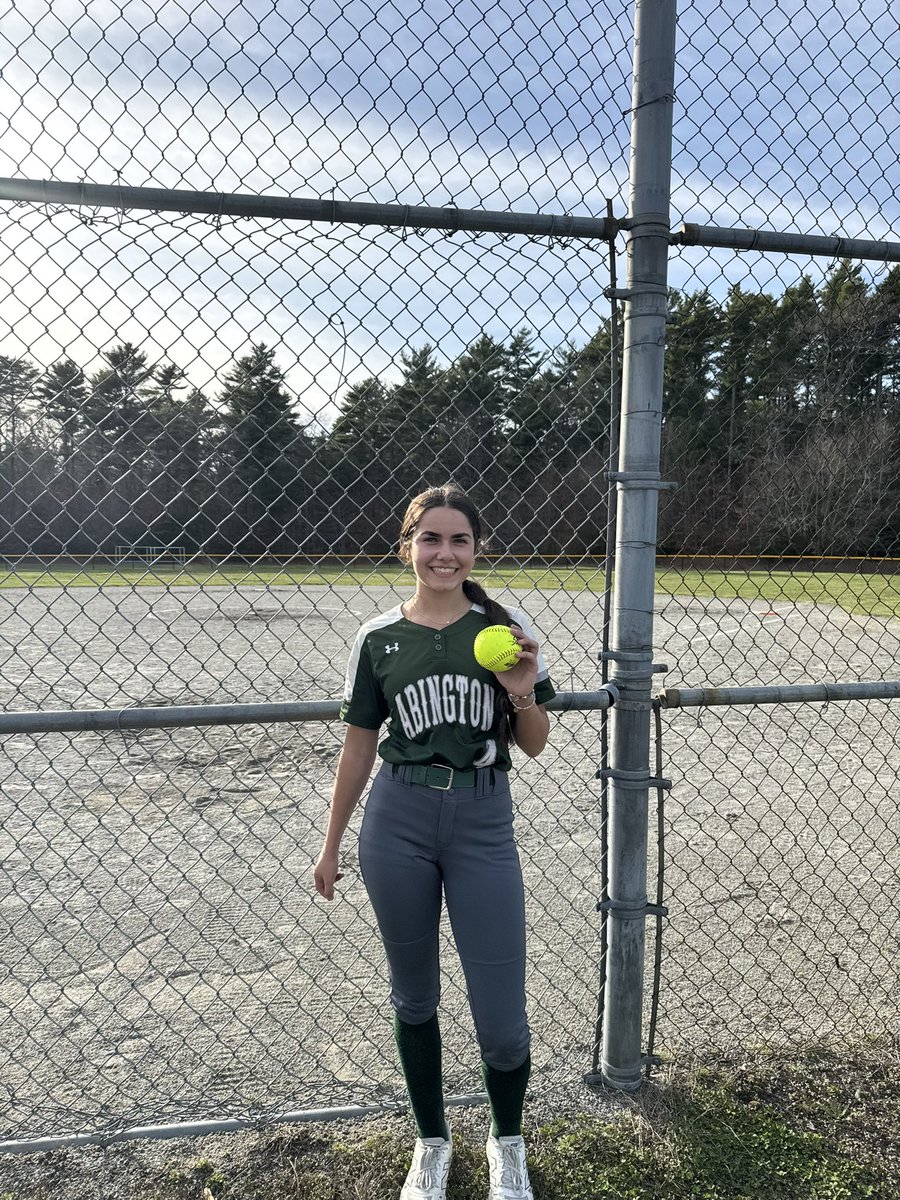 Congrats to Greenwave pitcher Elsie Testa on throwing a perfect game. Testa was dominant striking out 14 of the 15 batters she faced in the 12-0 win against Carver.