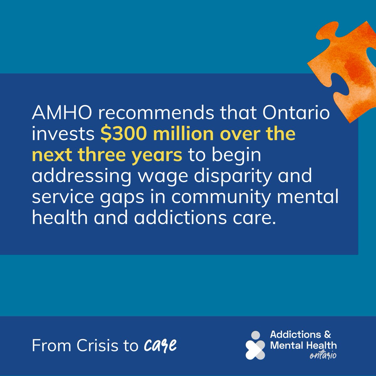 The absence of a health human resources strategy for the community mental health and addictions sector has led to increased staffing shortages and longer wait times for services.

It’s time to invest in the people that support well-being of Ontarians.

🔗amho.ca/our-work/advoc…