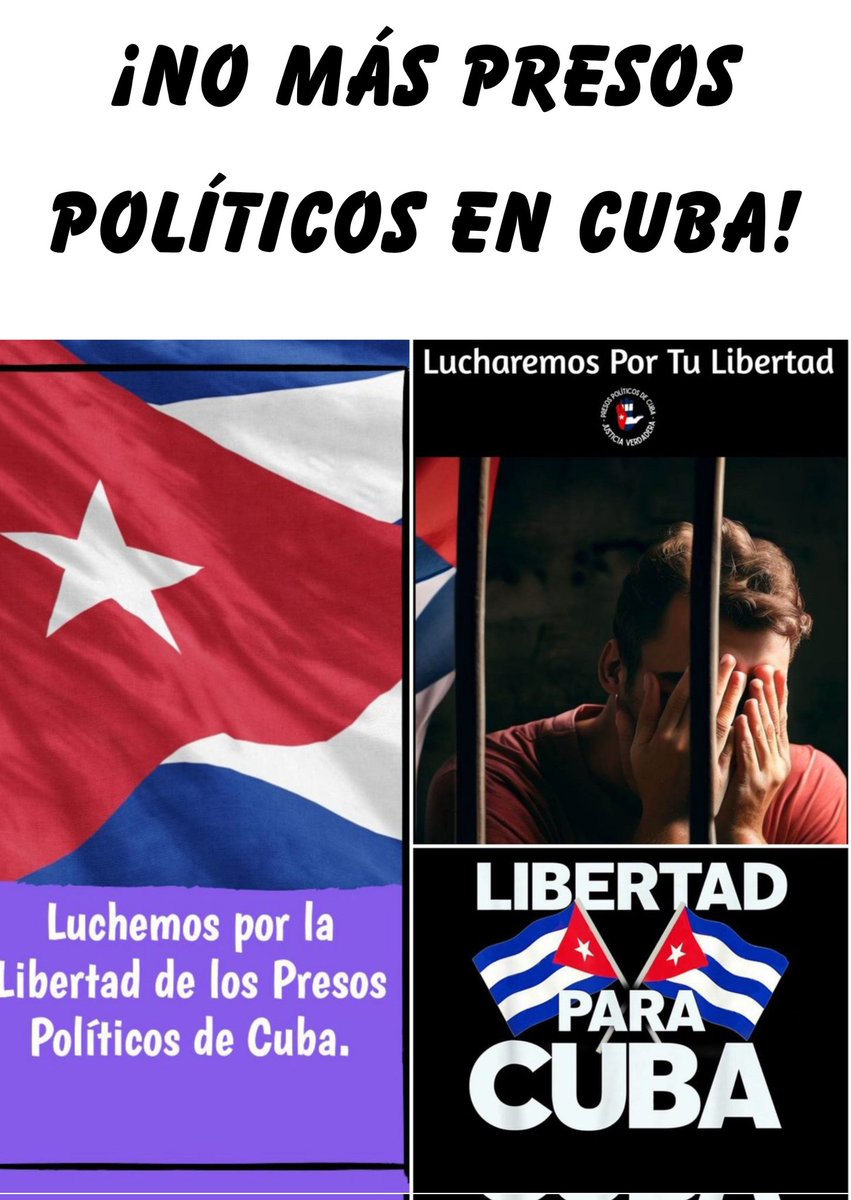 PresosCuba's tweet photo. Libertad y Justicia Verdadera para #Todos los #PresosPolíticosDeCuba https://t.co/McDgAj8iq7