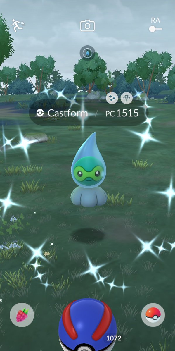 Castform de Água brilhante ✨✨

De mais cedo durante a jogatina da tarde, brilhou!! Queria pegar os outros shinies, mas, como booster de clima aqui é só chuva, fica difícil KKKKAKK

#PokemonGO #Pokemon #POGO #Castform #Shiny #ShinyHunter