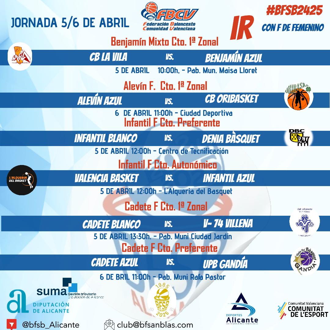 #BFSB2425 | 𝓒𝓞𝓝 𝓕 𝓓𝓔 𝓕𝓔𝓜𝓔𝓝𝓘𝓝𝓞
<a href="/fbcv_es/">FBCV</a> 

El sénior Nacional juega el último partido de la temporada en casa, te esperan para finalizar con victoria.

#somosbfsb🤍💙❤️
#SomosSanBlas #Alicante